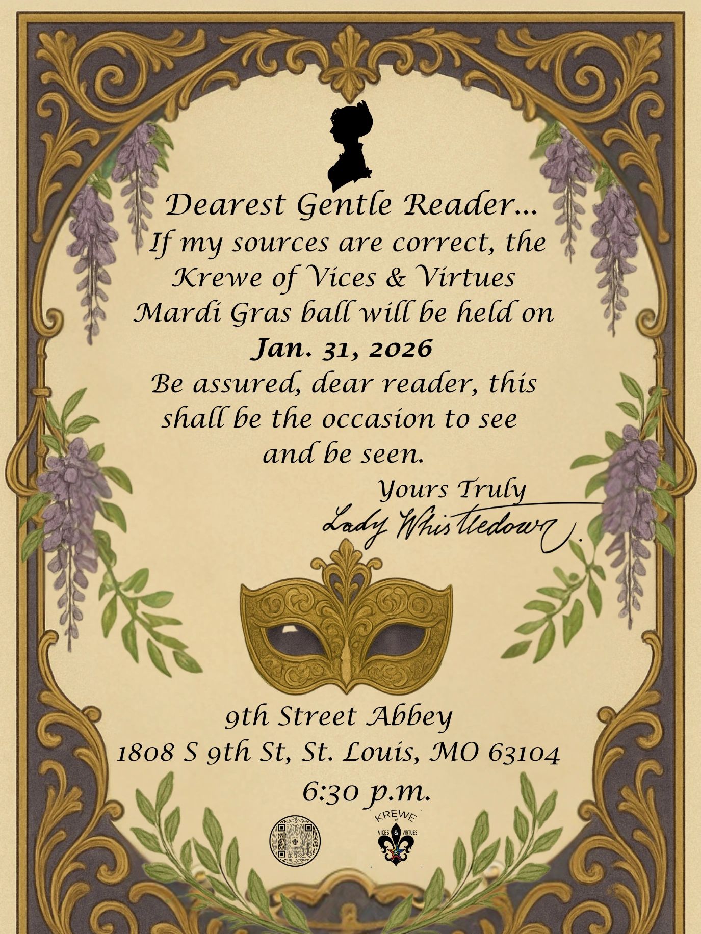 Bridgerton Masquerade Ball Poster 