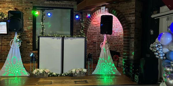 Wedding set up at Club V