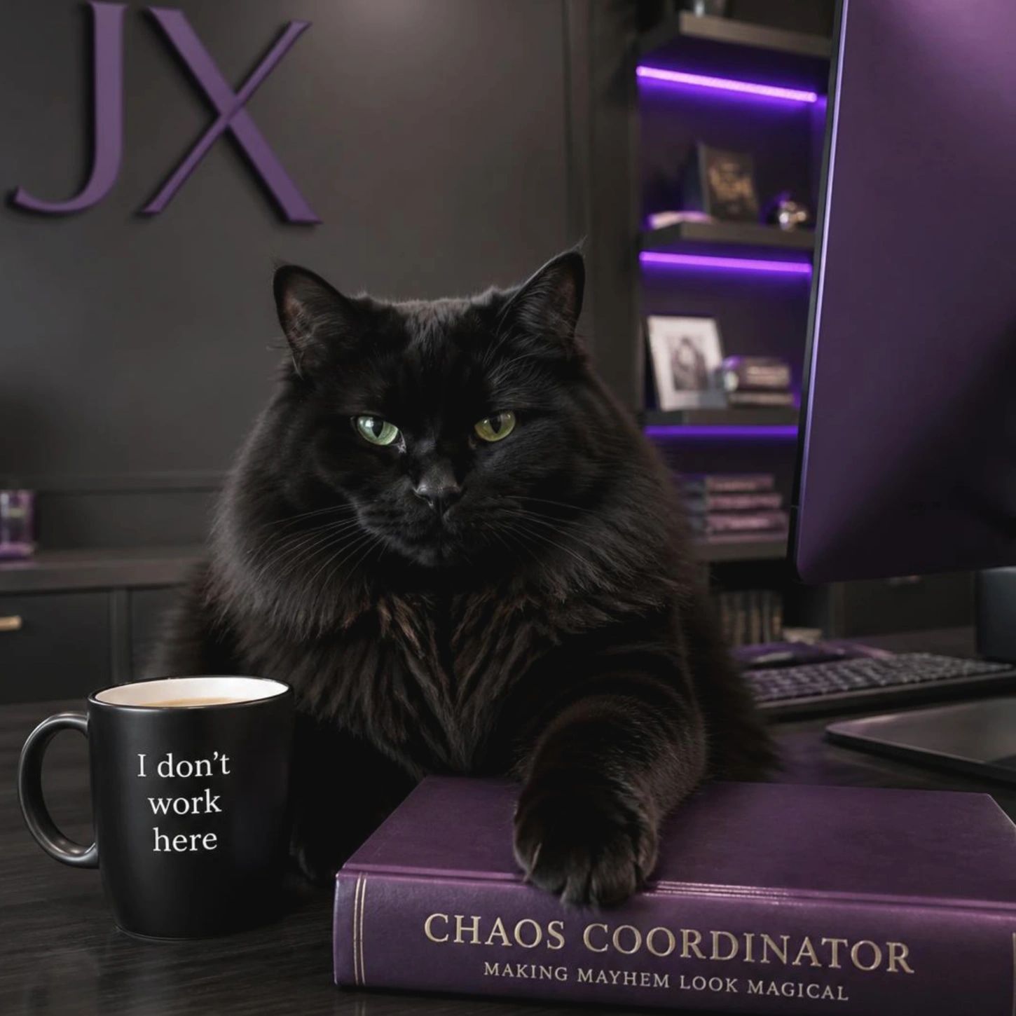 Jesix mascot being sassy 