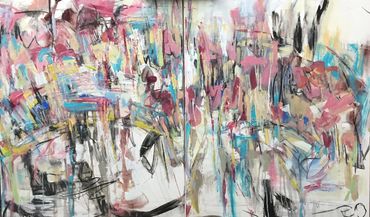 PUSHPULL(DIPTYCH)

Medium: Acrylic on Canvas
Size: 30 x 48
Abstract