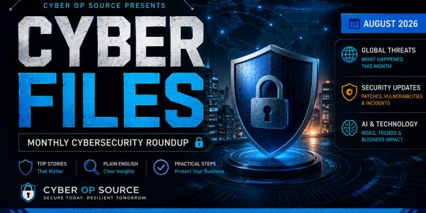 Cyber Files monthly cybersecurity roundup for August 2026.