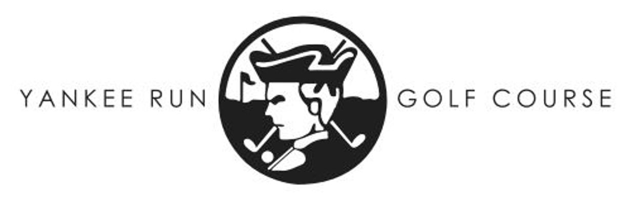 Yankee Run Golf Course logo with a colonial figure and golf elements.