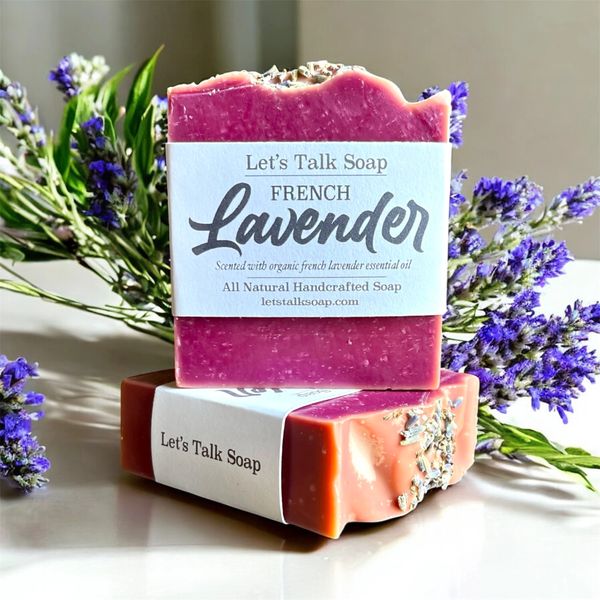 NATURAL SOAP. PURPLE FRENCH LAVENDER CENT.