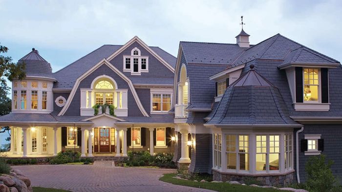 Elegant custom home exterior