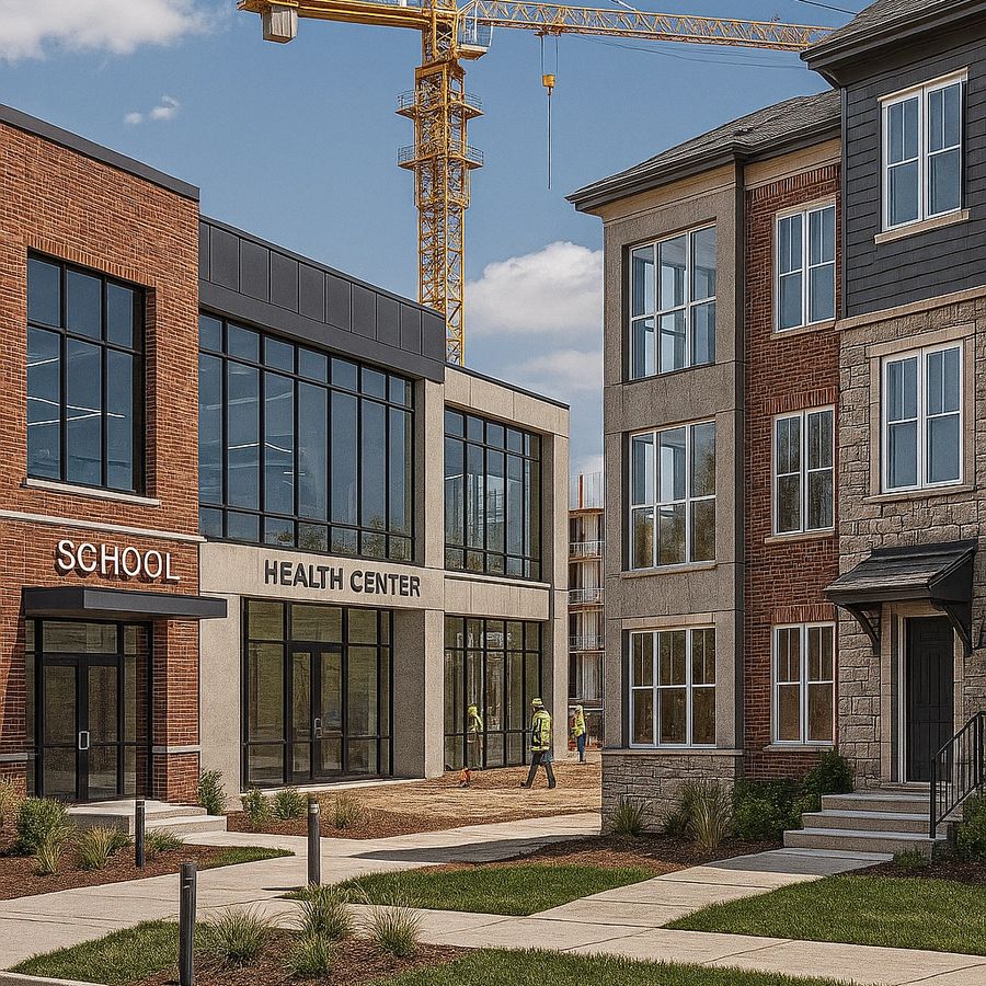 Development and renovation construction site