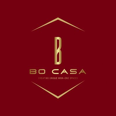 Luxury logo for BO CASA, emphasizing high-end spaces.