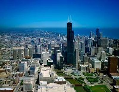Bird's eye view of Chicago