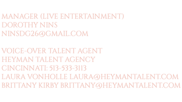Manager (Live Entertainment) Dorothy Nins ninsdg26@gmail.com
