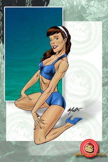 Bettie Page pin-up art