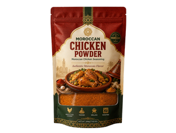 Moroccan chicken powder seasoning pack.