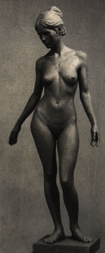 Sculptor Tomas Oliva, Study from a female life model, 1983