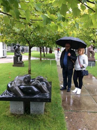 Sculptor Tomas Oliva, monumental sculpture in granite, Full of Hope, Ukraine