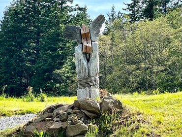 Prometheus 2012 Granite-stoneware and rope, Lummi Island, Washington State, USA