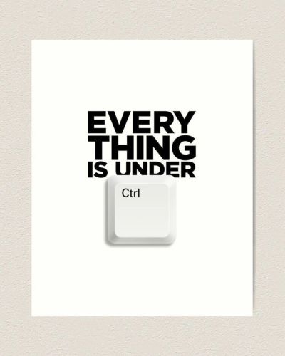 Creative phrase with keyboard key illustration.
