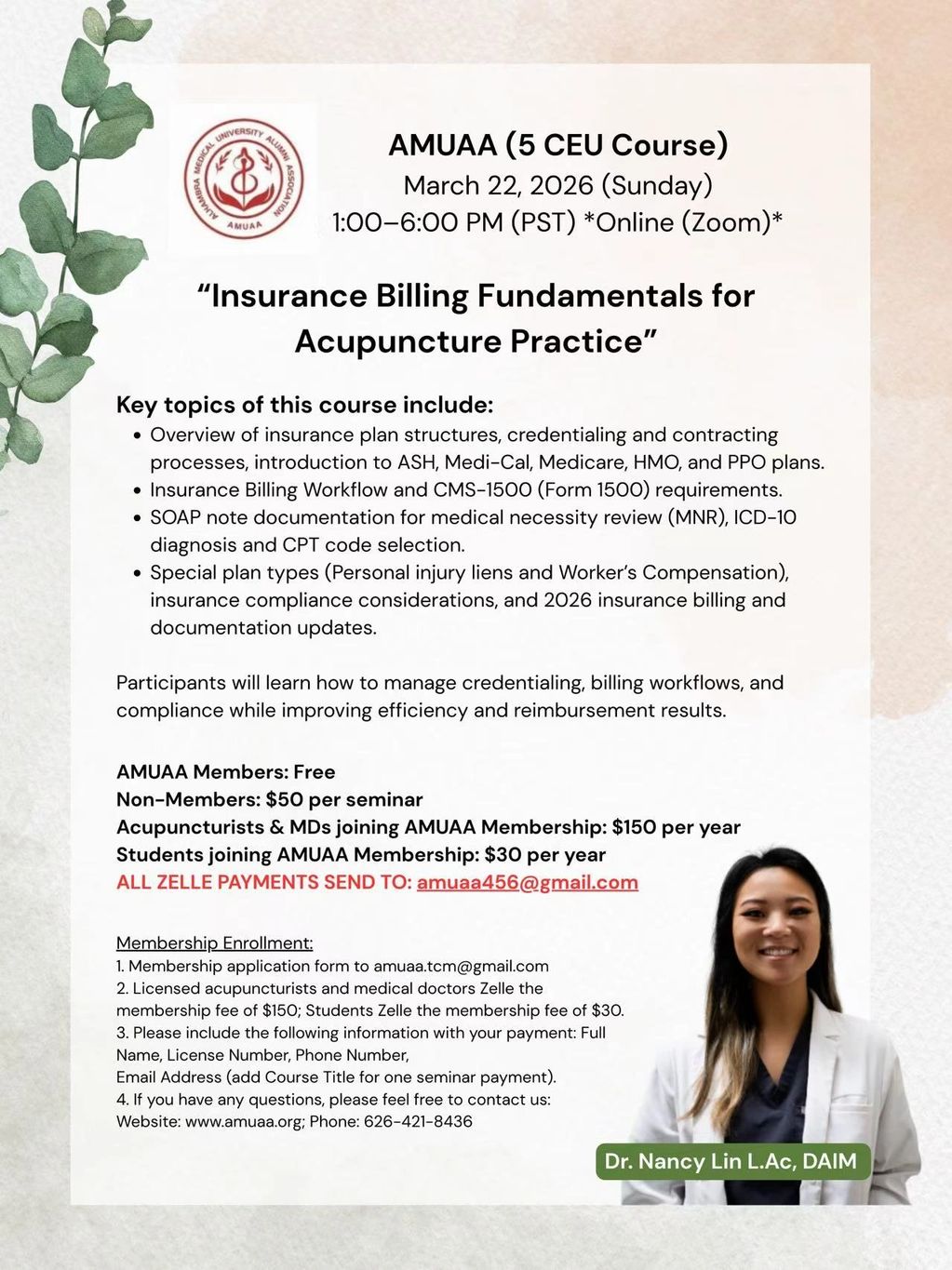 AMUAA March CEU Course