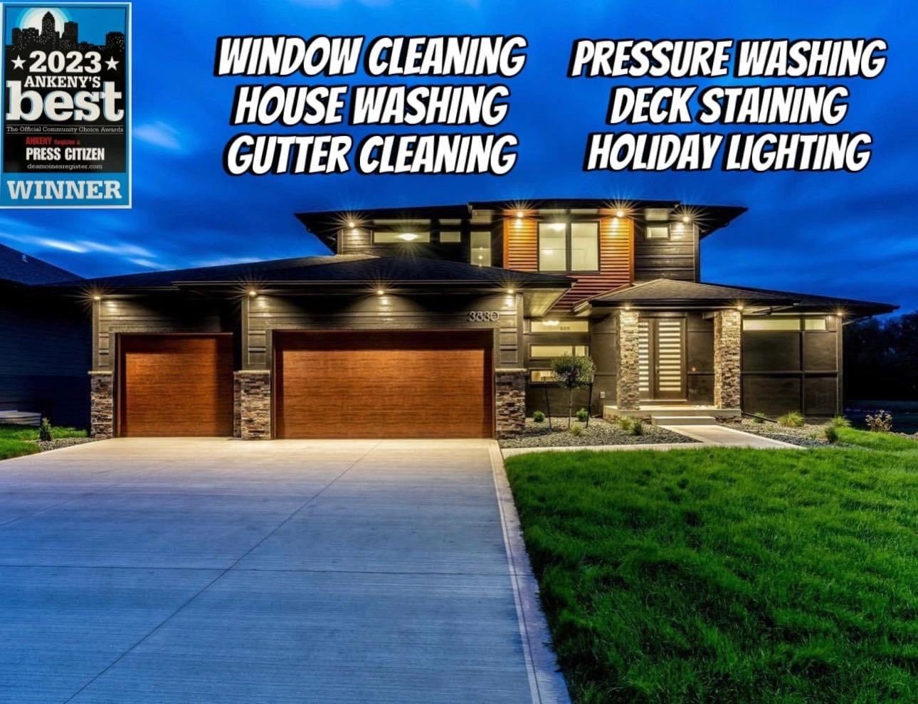 Window Cleaning Des Moines Pressure Washing Gutter Cleaning Holiday Light Installation Des Moines