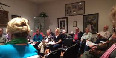 The Visitor Center meeting room being used for a program. 