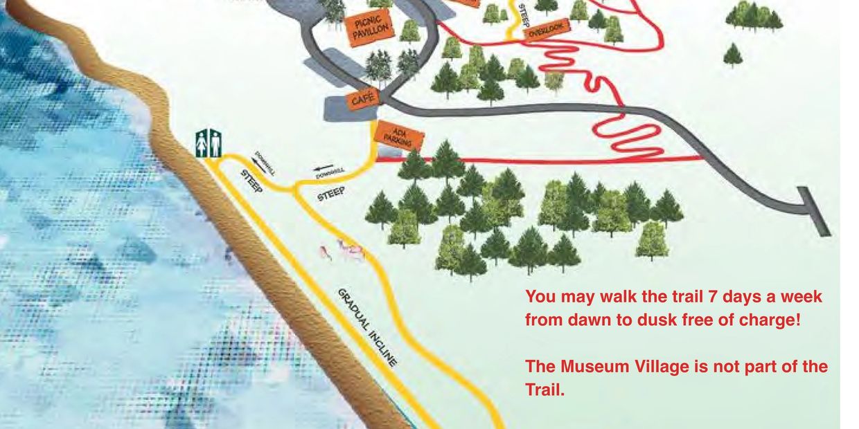 Map of the Har-Ber Village Nature Trail.