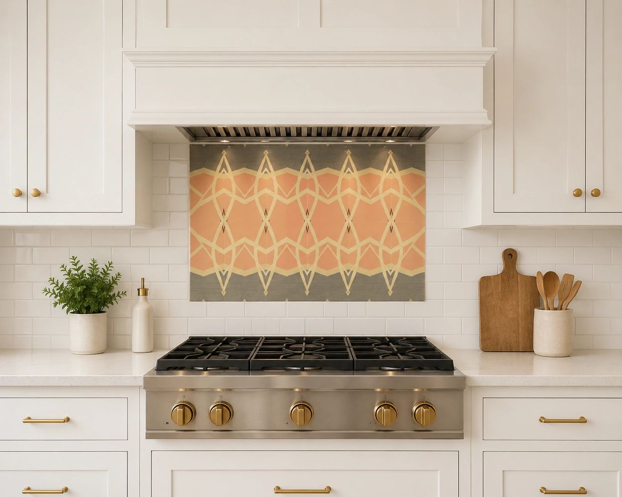Custom Motif, originally acyrlic to canvas. By Shannon Davidson Design 
Mothers Love