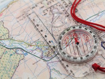 Navigation Tools with Compass. Photo Credit steaminhaggis.