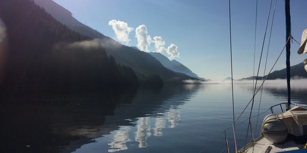 Sailing on the West Coast of Vancouver Island, British Columbia.