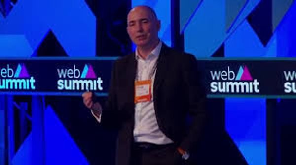 Dr Conor MacCormack speaking at the Web Summit