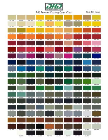 RAL Color Chart