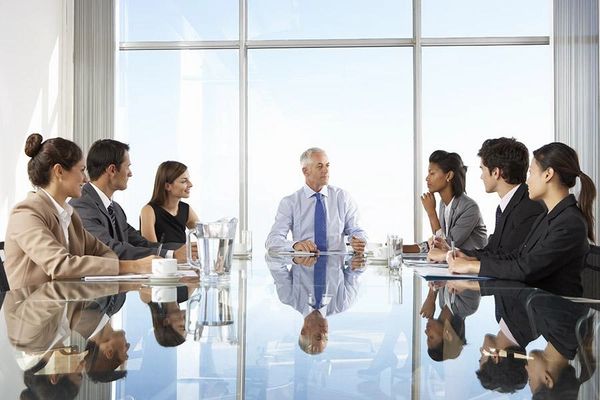 A picture of team meet in a room 