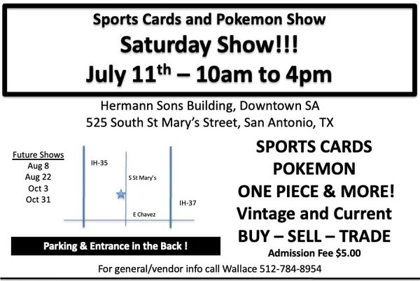 san antonio pokemon card show SA Collectors Expo
