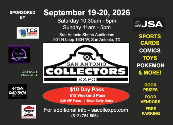 pokemon card show san antonio SA Collectors Expo