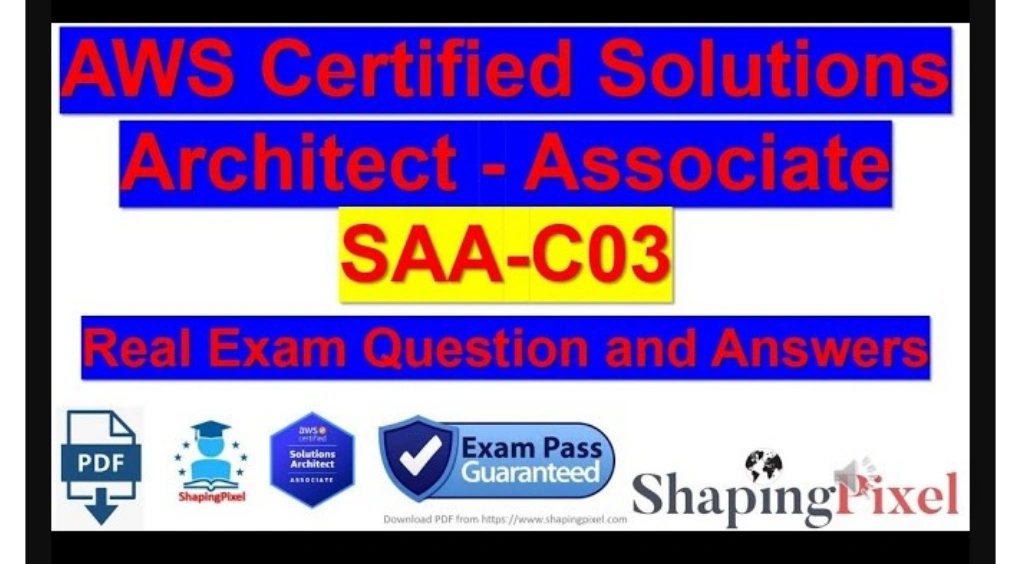 AWS Certified Solutions Architect Associate SAA C03 PDF PACK