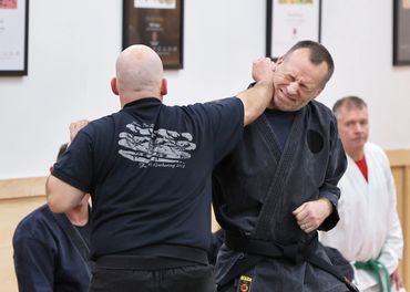 Seminar training at the Dayton Bujinkan Dojo.