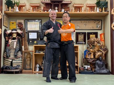 Training with Furuta Sensei at the Hombu in Japan.