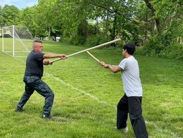 Outdoor training with Tombo Dojo.