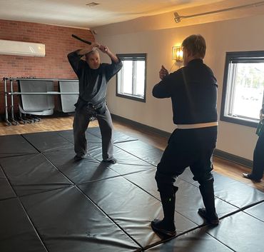 Training at the Tombo Dojo.