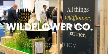 Award winning Wildflower co. stand at Futurebuild.