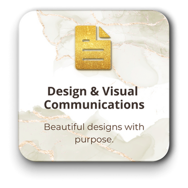 Design services including flyers, signage, social media graphics, and branding.