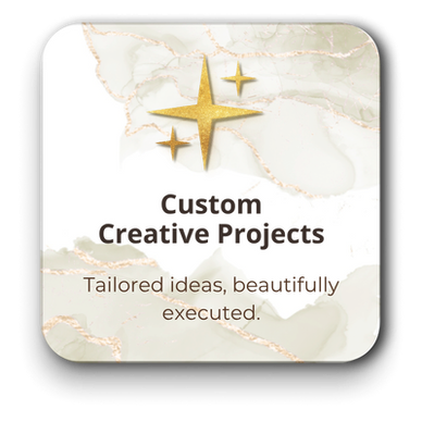 Custom creative marketing projects including branding and campaign materials