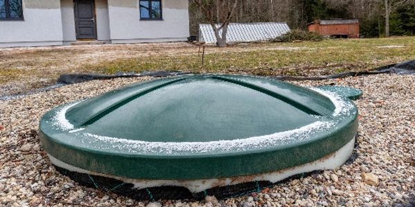 A septic system riser.