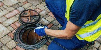 A septic Line Cleaning & Rootering.