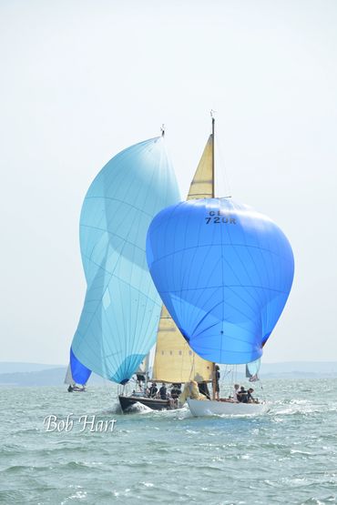 Blue Spinnakers during Cowes Week 2026