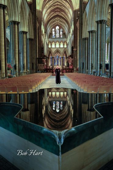A warm welcome to Salisbury Cathedral, Wiltshire, UK
