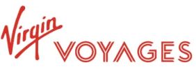 Virgin Voyages logo in red text on white background.