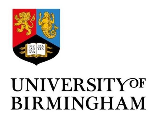 University of Birmingham logo with crest and text.