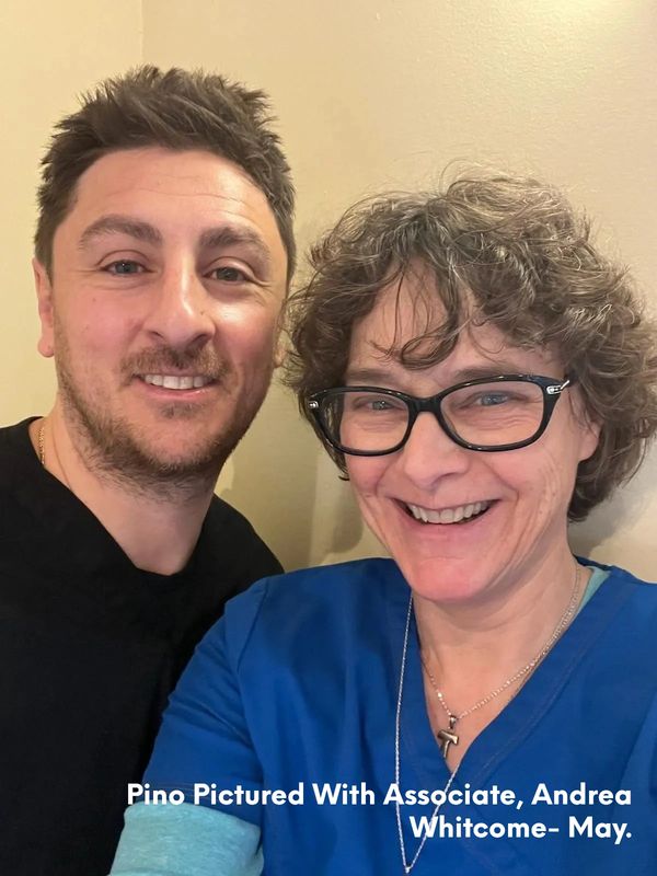 Pino pictured with associate, Andrea Whitcome-May.