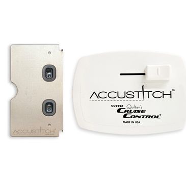 Accustitch photo sensor regulator plate and motion controller