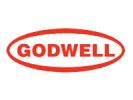 Red GODWELL logo inside an oval.