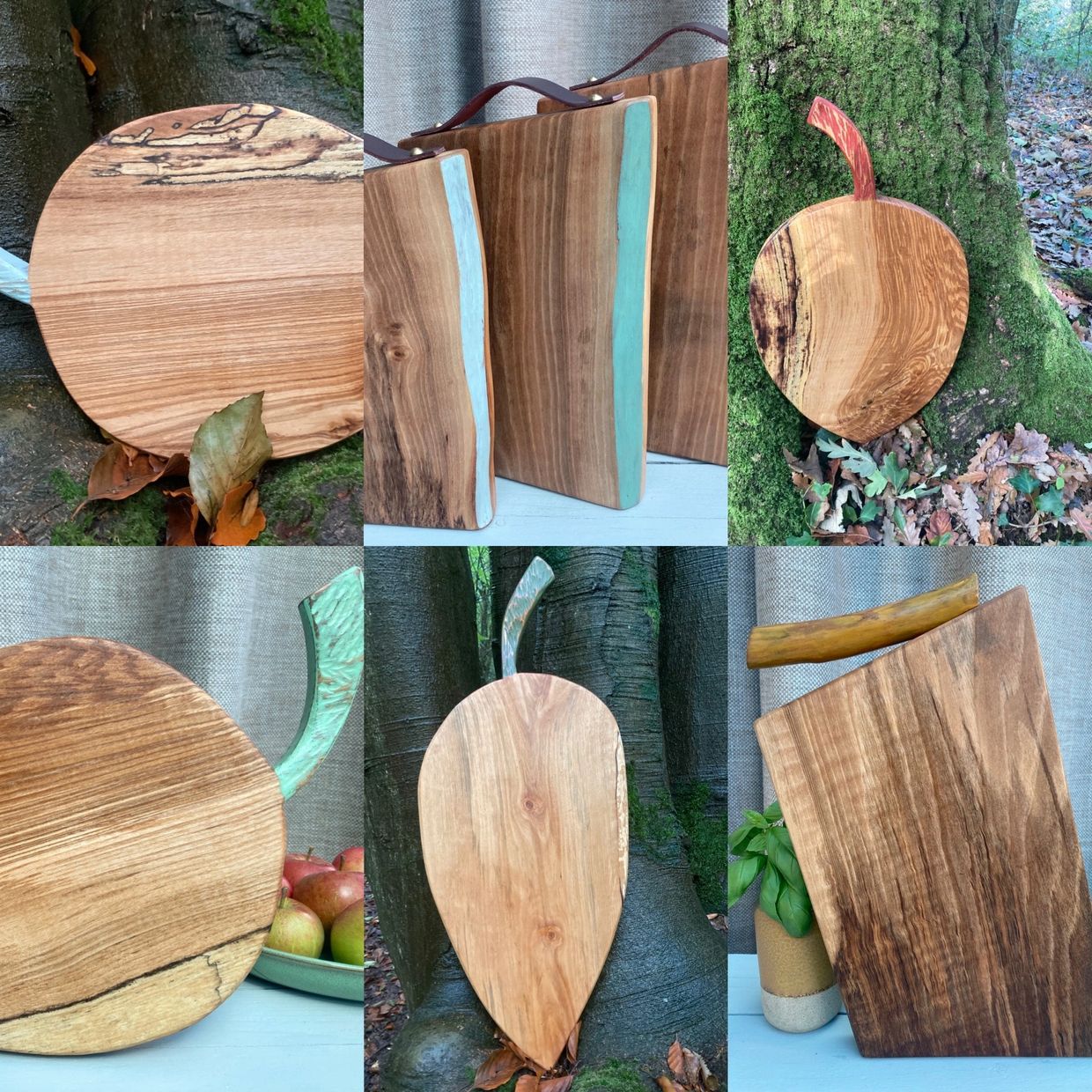 Composite photo of wooden boards