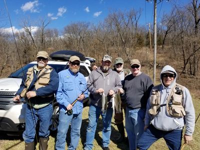 Project Healing Waters Lake Quivira Trout Fishing Day March 2018