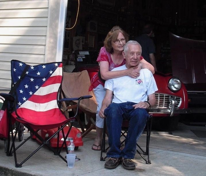 Bill and Linda Sohl at their house on the 2016 NJTA Founder Run